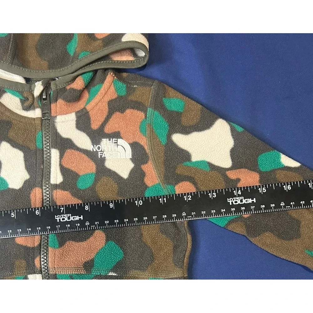 The north face baby camouflage jacket size 6-12 months Fleece‎ Coat Green Brown